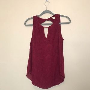 Keyhole Lace Tank!